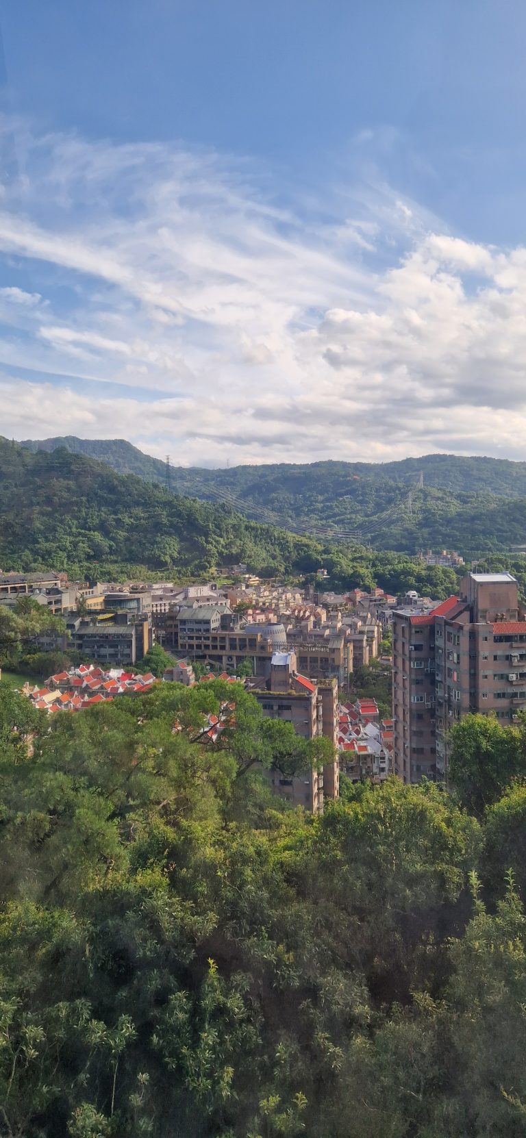 View of Taipei from the Maokong Gondola